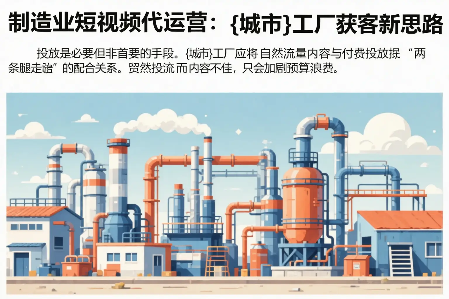制造业短视频代运营:汉阳工厂获客新思路